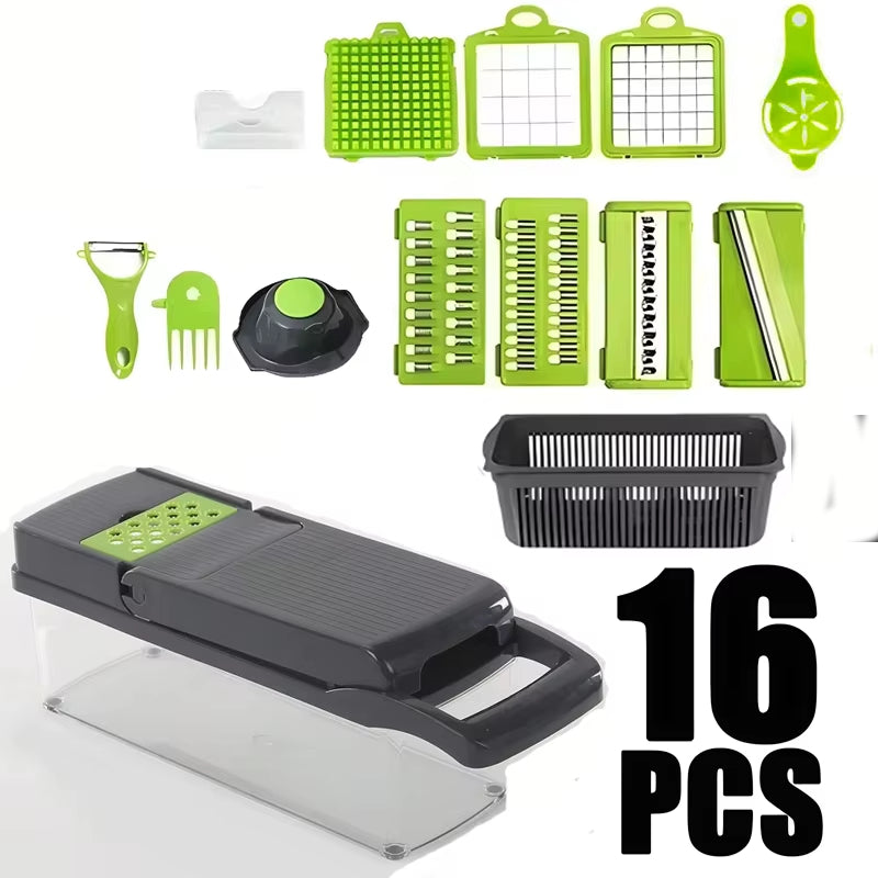 Multifunctional Portable Kitchen Chopper Vegetable Shredder Slicer, Potato Carrot Grater, Fruit Veggie