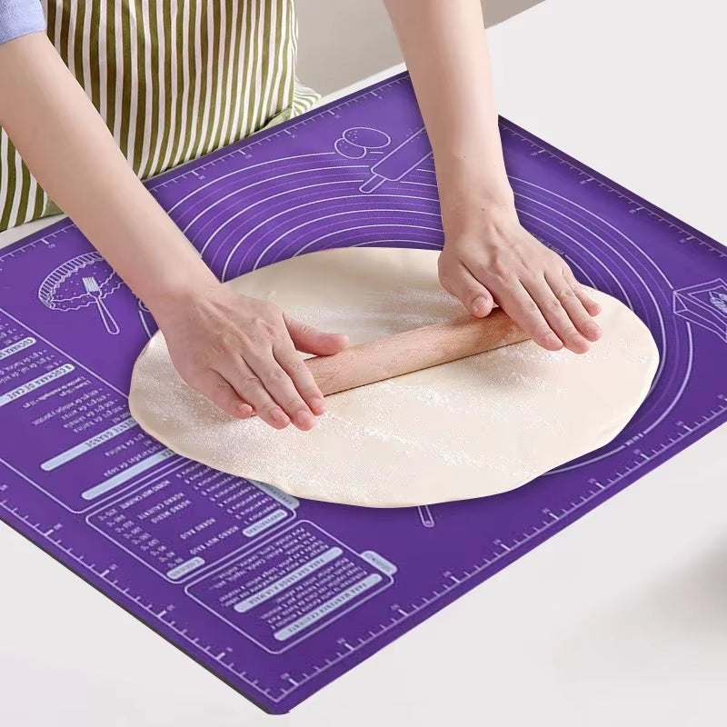 60cm Silicone Pad Baking Mat Sheet Kneading Dough Mat for Kitchen
