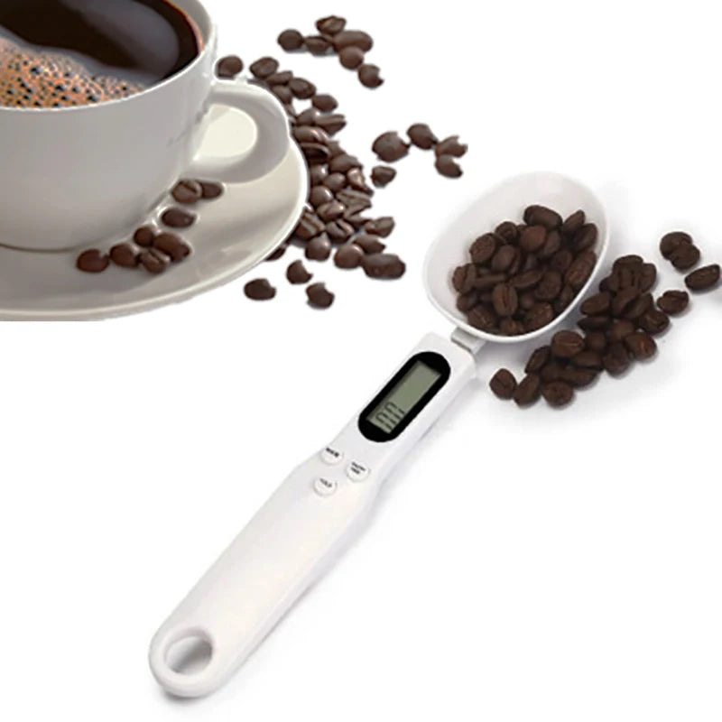 500g/0.1g Portable LCD Digital Kitchen Scale Measuring Spoon