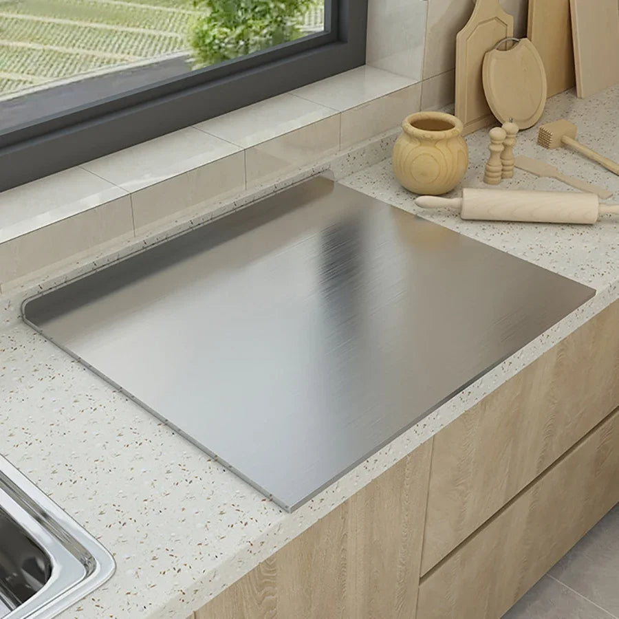 "Premium Stainless Steel Cutting Board + Free Knife Sharpener"