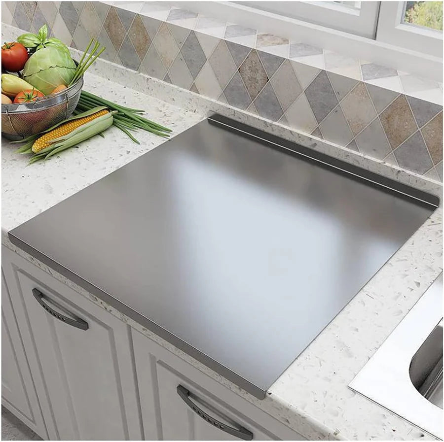 "Premium Stainless Steel Cutting Board + Free Knife Sharpener"