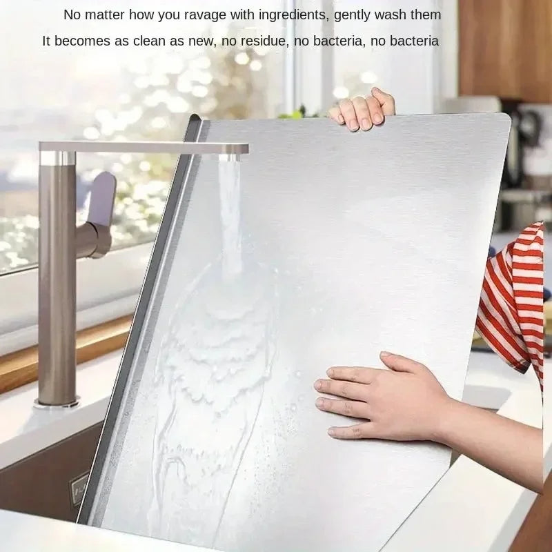 "Premium Stainless Steel Cutting Board + Free Knife Sharpener"