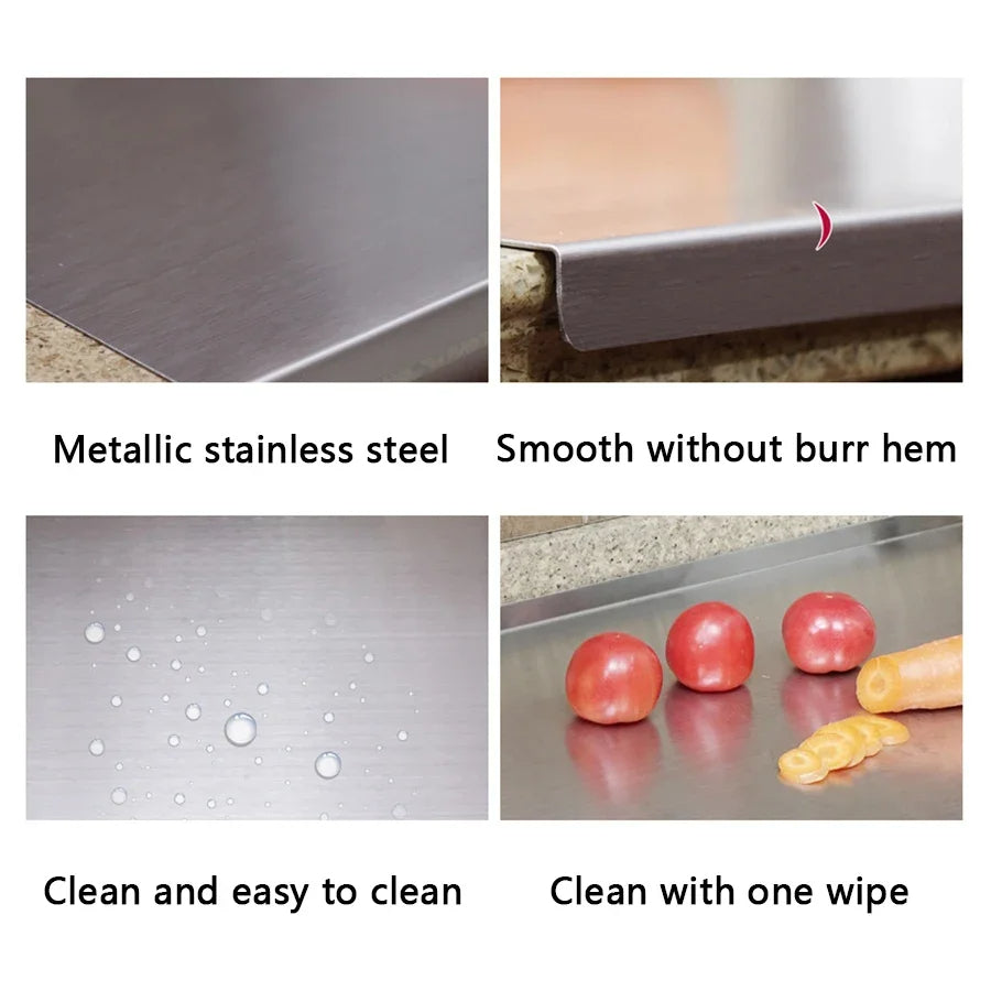 "Premium Stainless Steel Cutting Board + Free Knife Sharpener"