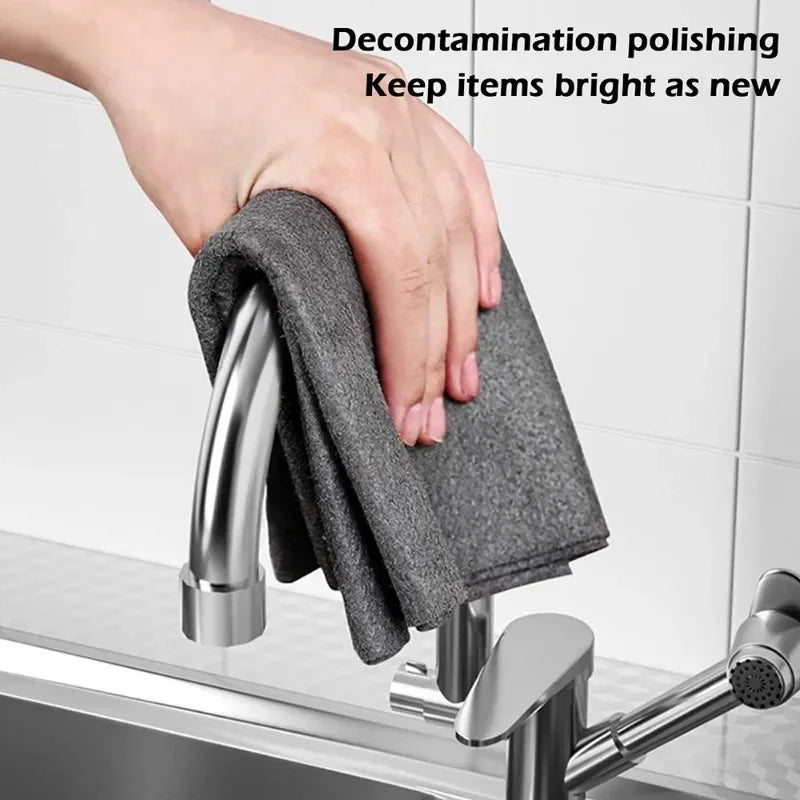 20PCS Magic Cleaning Cloths Reusable Microfiber Washing Rags Car Window Mirror Wipe Towels Rag Household Kitchen Clean Tools
