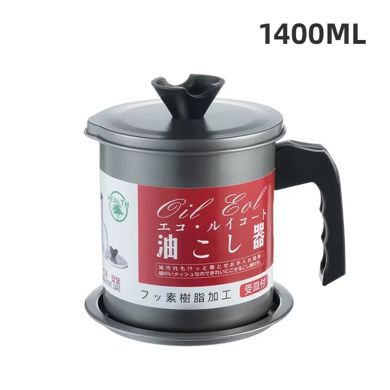 1.4 Kitchen Oil Strainer Pot