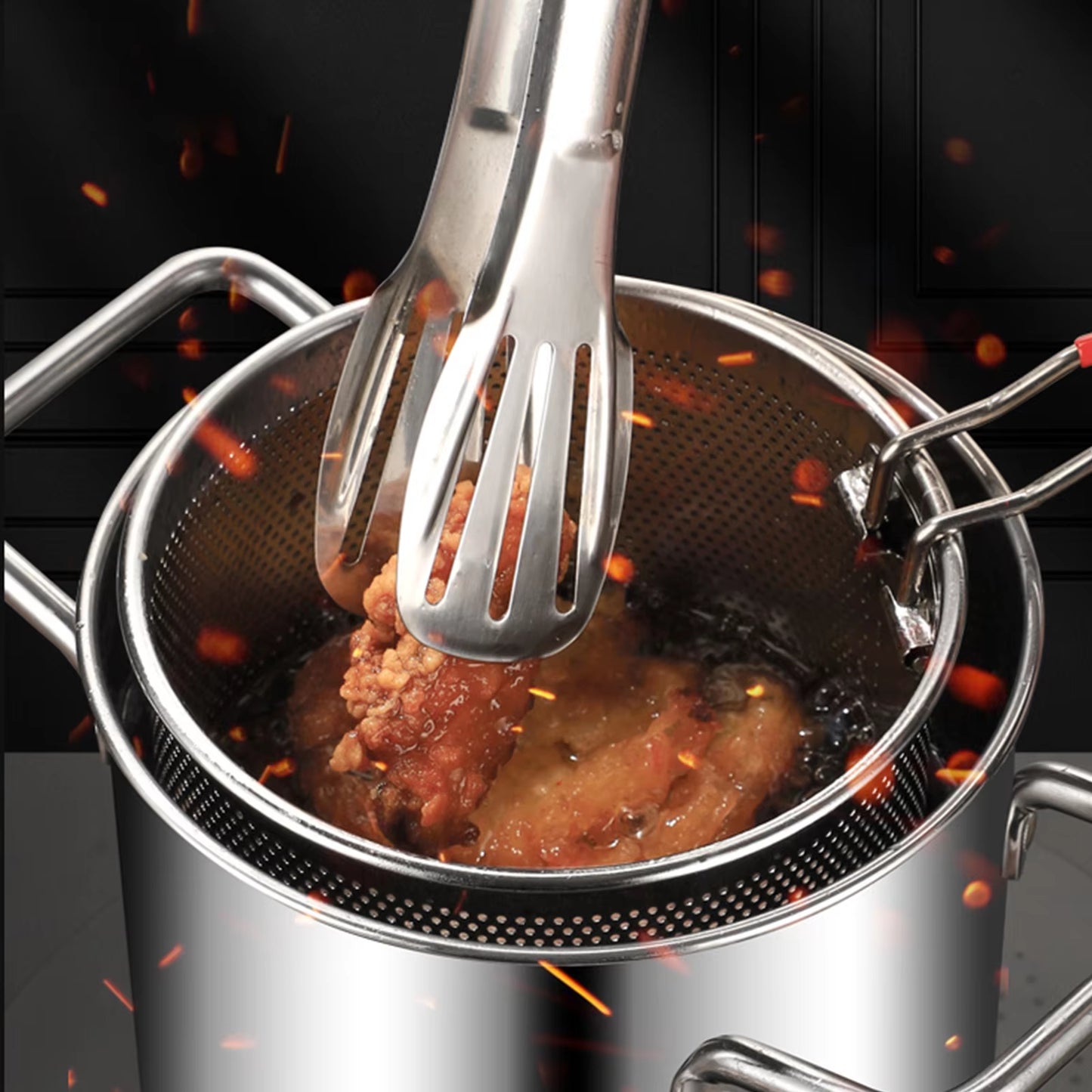 Deep Fryer Pot 1200ml Stainless Steel