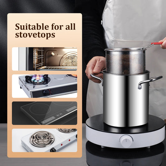 Deep Fryer Pot 1200ml Stainless Steel