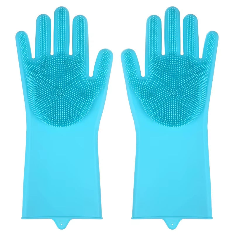 Dishwashing Cleaning Gloves Magic Silicone Rubber