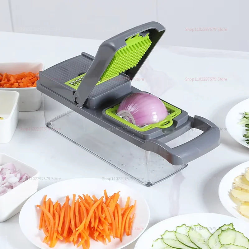 Multifunctional Portable Kitchen Chopper Vegetable Shredder Slicer, Potato Carrot Grater, Fruit Veggie