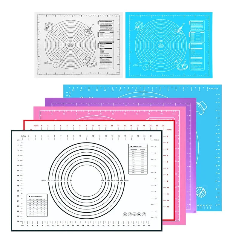 60cm Silicone Pad Baking Mat Sheet Kneading Dough Mat for Kitchen