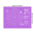 60cm Silicone Pad Baking Mat Sheet Kneading Dough Mat for Kitchen