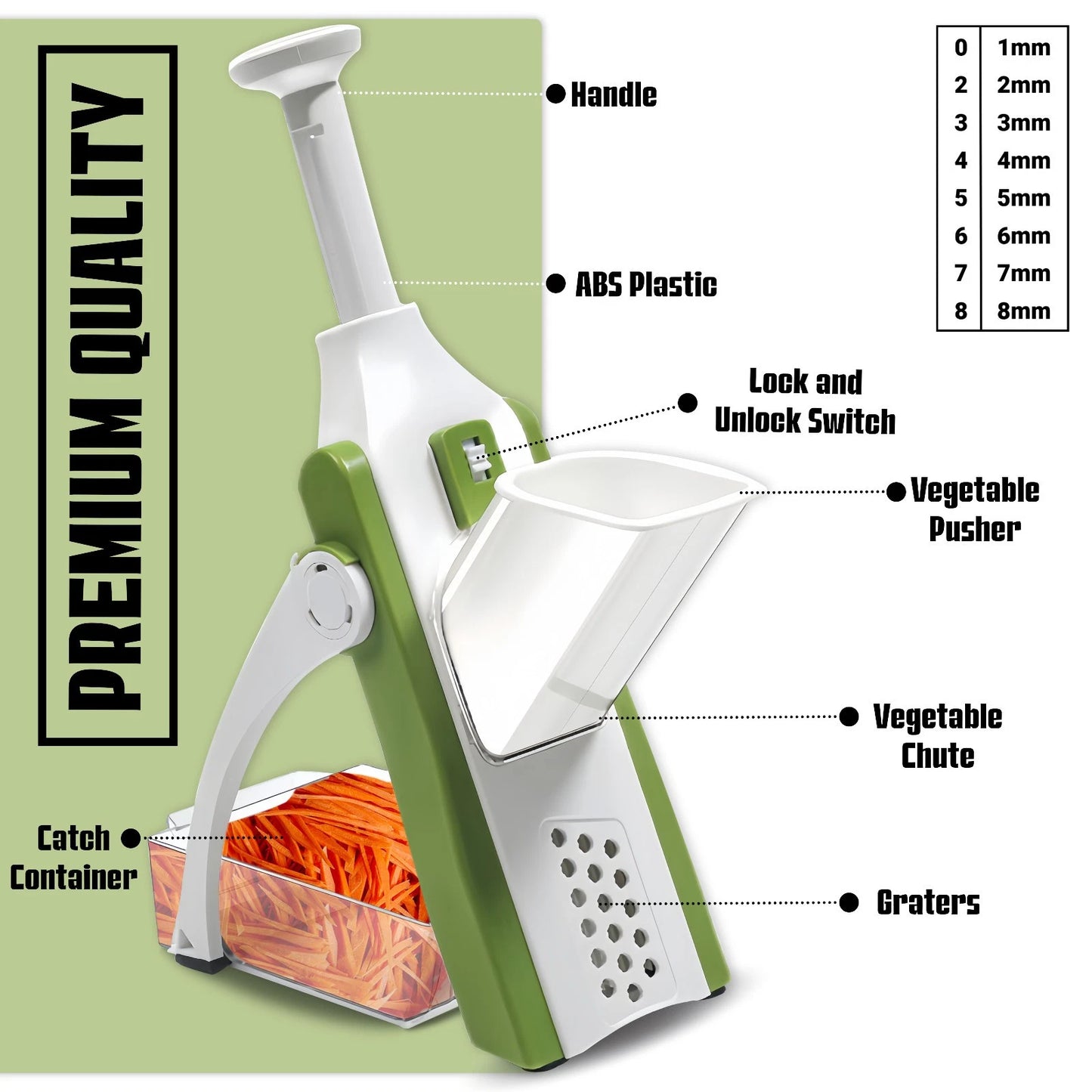 Professional Mandoline Food Slicer