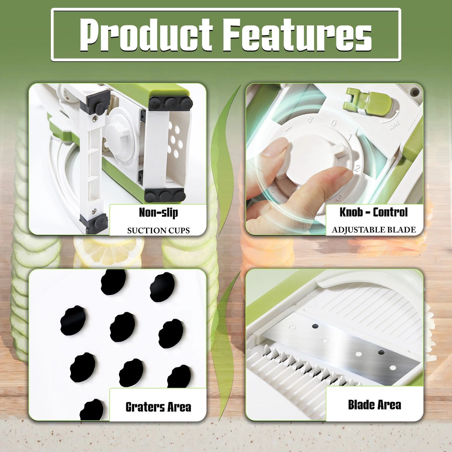 Professional Mandoline Food Slicer