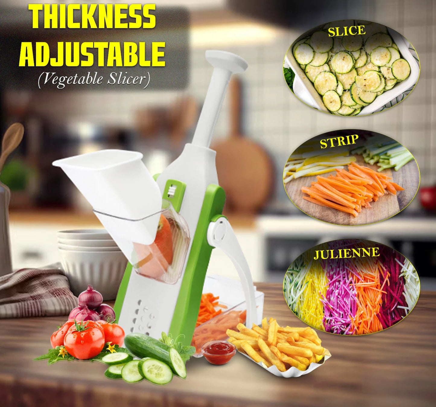 Professional Mandoline Food Slicer
